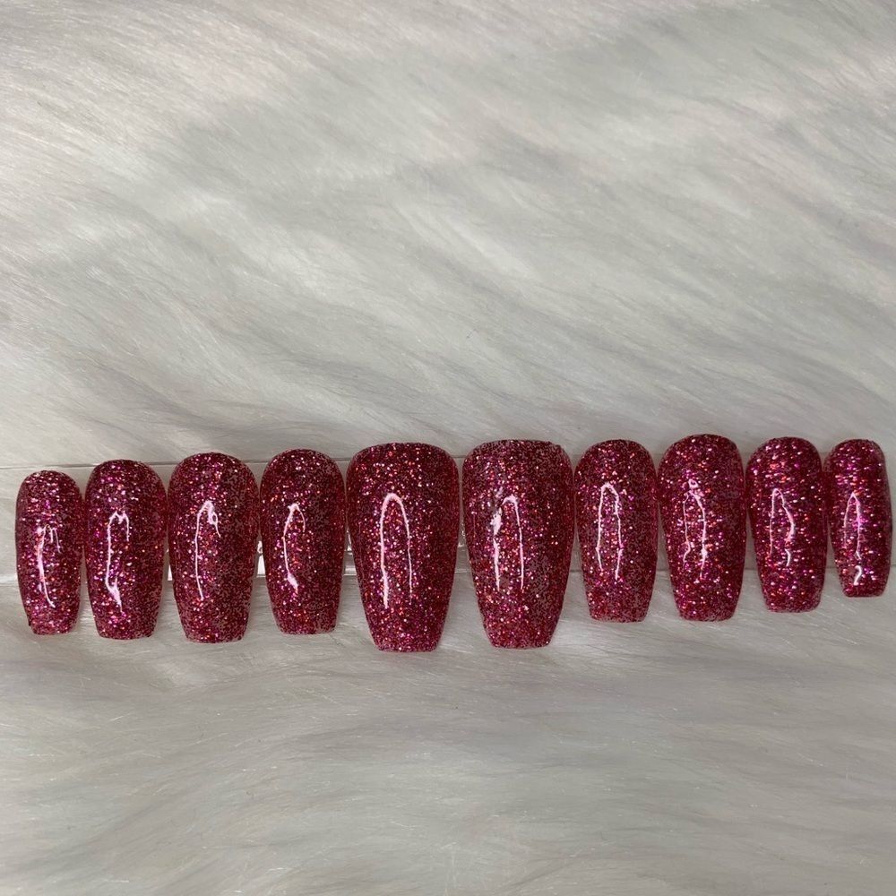 Very Berry Custom Press On Nails | High Quality Nails | Handmade - Picture 3 of 12